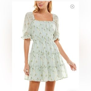 Nordstrom Smocked Waist Floral Mini Dress